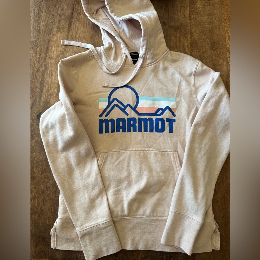 Marmot pink hoodie size small